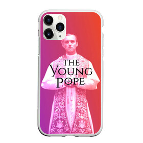 Чехол для iPhone 11 Pro Max матовый с принтом The Young Pope , Силикон |  | Тематика изображения на принте: young pope | джуд | лоу | молодой папа