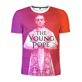 Мужская футболка 3D спортивная с принтом The Young Pope , 100% полиэстер с улучшенными характеристиками | приталенный силуэт, круглая горловина, широкие плечи, сужается к линии бедра | young pope | джуд | лоу | молодой папа