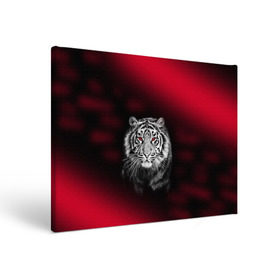 Холст прямоугольный с принтом Тигр красные глаза , 100% ПВХ |  |  хищник | багровый | большая кошка | глаза. красные | красный | кровавый | тигр