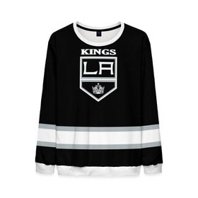 Мужской свитшот 3D с принтом Los Angeles Kings NHL , 100% полиэстер с мягким внутренним слоем | круглый вырез горловины, мягкая резинка на манжетах и поясе, свободная посадка по фигуре | los angeles kings | nhl | спорт | хоккей