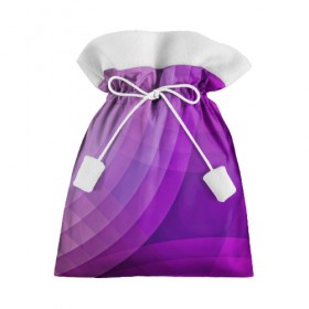 Подарочный 3D мешок с принтом Фиолетовые волны , 100% полиэстер | Размер: 29*39 см | круги | фиолетовый геометрия