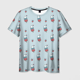 Мужская футболка 3D с принтом Мороженое Россия , 100% полиэфир | прямой крой, круглый вырез горловины, длина до линии бедер | екатеринбург | москва | россия | ссср | сша | украина