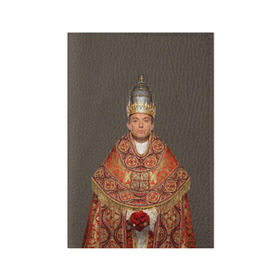 Обложка для паспорта матовая кожа с принтом Молодой Папа , натуральная матовая кожа | размер 19,3 х 13,7 см; прозрачные пластиковые крепления | Тематика изображения на принте: young pope | джуд | лоу | молодой папа