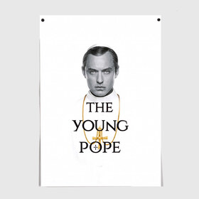 Постер с принтом The Young Pope , 100% бумага
 | бумага, плотность 150 мг. Матовая, но за счет высокого коэффициента гладкости имеет небольшой блеск и дает на свету блики, но в отличии от глянцевой бумаги не покрыта лаком | young pope | джуд | лоу | молодой папа