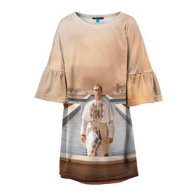 Детское платье 3D с принтом Италия , 100% полиэстер | прямой силуэт, чуть расширенный к низу. Круглая горловина, на рукавах — воланы | young pope | джуд | лоу | молодой папа