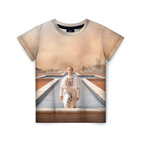 Детская футболка 3D с принтом Италия , 100% гипоаллергенный полиэфир | прямой крой, круглый вырез горловины, длина до линии бедер, чуть спущенное плечо, ткань немного тянется | young pope | джуд | лоу | молодой папа