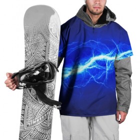Накидка на куртку 3D с принтом electricity , 100% полиэстер |  | Тематика изображения на принте: молния | разряд | электричество