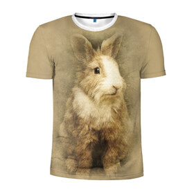Мужская футболка 3D спортивная с принтом Кролик , 100% полиэстер с улучшенными характеристиками | приталенный силуэт, круглая горловина, широкие плечи, сужается к линии бедра | грызун | животные | заяц | кролик | мордочка | природа | пушистый | уши