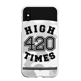 Чехол для iPhone XS Max матовый с принтом High Times 420 Camo , Силикон | Область печати: задняя сторона чехла, без боковых панелей | camouflage | камо | камуфляж