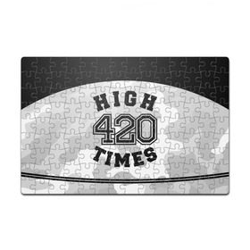 Пазл магнитный 126 элементов с принтом High Times 420 Camo , полимерный материал с магнитным слоем | 126 деталей, размер изделия —  180*270 мм | camouflage | камо | камуфляж