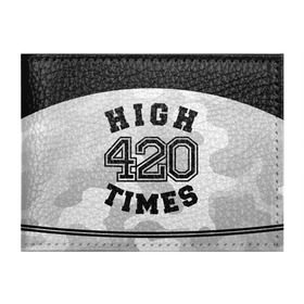 Обложка для студенческого билета с принтом High Times 420 Camo , натуральная кожа | Размер: 11*8 см; Печать на всей внешней стороне | camouflage | камо | камуфляж