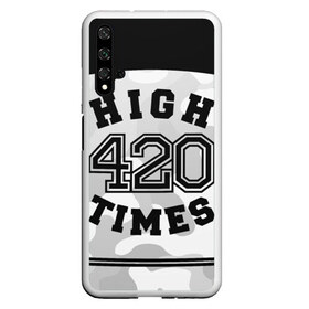 Чехол для Honor 20 с принтом High Times 420 Camo , Силикон | Область печати: задняя сторона чехла, без боковых панелей | camouflage | камо | камуфляж