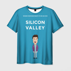 Мужская футболка 3D с принтом Кремниевая долина , 100% полиэфир | прямой крой, круглый вырез горловины, длина до линии бедер | pied piper | silicon valley | tj miller | крысолов | пегий дудочник | силиконовая долина | тиджей миллер