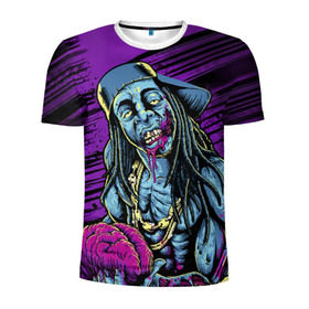 Мужская футболка 3D спортивная с принтом Lil Wayne 5 , 100% полиэстер с улучшенными характеристиками | приталенный силуэт, круглая горловина, широкие плечи, сужается к линии бедра | Тематика изображения на принте: lil wayne | rap | лил уэйн | рэп | хип хоп