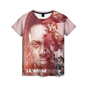 Женская футболка 3D с принтом Lil Wayne 7 , 100% полиэфир ( синтетическое хлопкоподобное полотно) | прямой крой, круглый вырез горловины, длина до линии бедер | 