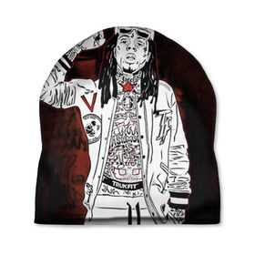 Шапка 3D с принтом Lil Wayne 3 , 100% полиэстер | универсальный размер, печать по всей поверхности изделия | lil wayne | rap | лил уэйн | рэп | хип хоп