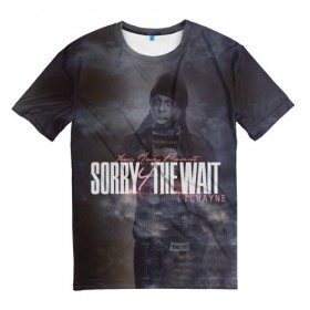 Мужская футболка 3D с принтом Lil Wayne 6 , 100% полиэфир | прямой крой, круглый вырез горловины, длина до линии бедер | Тематика изображения на принте: 
