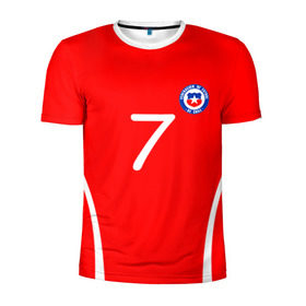 Мужская футболка 3D спортивная с принтом Chile , 100% полиэстер с улучшенными характеристиками | приталенный силуэт, круглая горловина, широкие плечи, сужается к линии бедра | alexis | chile | санчес алексис | сборная чили | футбол