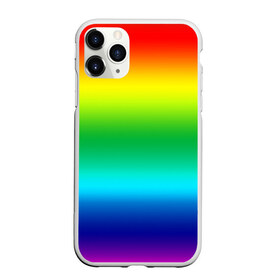 Чехол для iPhone 11 Pro матовый с принтом Радуга (Градиент) , Силикон |  | разноцветный | яркий