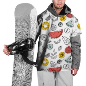 Накидка на куртку 3D с принтом Летний микс , 100% полиэстер |  | Тематика изображения на принте: ананас | апельсин | арбуз | груша | еда | клубника | лето | листья | минимализм | персик | раскраска | фрукты | ягоды