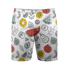Мужские шорты 3D спортивные с принтом Летний микс ,  |  | ананас | апельсин | арбуз | груша | еда | клубника | лето | листья | минимализм | персик | раскраска | фрукты | ягоды