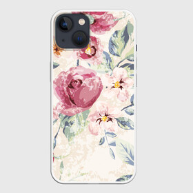 Чехол для iPhone 13 с принтом Vintage Flovers ,  |  | beautiful | color | cute | flowers | nature | pattern | pink | purple | red | summer | vintage | yellow | жёлтое | красивое | красное | красота | милое | оранжевое | природа | цвет | цветы | яркое