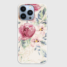 Чехол для iPhone 13 Pro с принтом Vintage Flovers ,  |  | Тематика изображения на принте: beautiful | color | cute | flowers | nature | pattern | pink | purple | red | summer | vintage | yellow | жёлтое | красивое | красное | красота | милое | оранжевое | природа | цвет | цветы | яркое