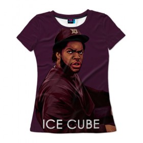 Женская футболка 3D с принтом Ice Cube 5 , 100% полиэфир ( синтетическое хлопкоподобное полотно) | прямой крой, круглый вырез горловины, длина до линии бедер | Тематика изображения на принте: ice cube | oshea jackson | rap | айс кьюб | гангста рэп | о’ши дже́ксон | рэп