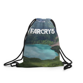 Рюкзак-мешок 3D с принтом Far Cry 5 , 100% полиэстер | плотность ткани — 200 г/м2, размер — 35 х 45 см; лямки — толстые шнурки, застежка на шнуровке, без карманов и подкладки | Тематика изображения на принте: far cry | far cry 5 | фар край
