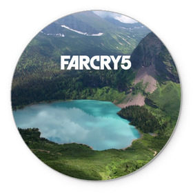 Коврик круглый с принтом Far Cry 5 , резина и полиэстер | круглая форма, изображение наносится на всю лицевую часть | far cry | far cry 5 | фар край