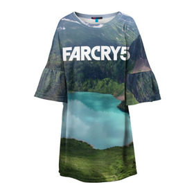 Детское платье 3D с принтом Far Cry 5 , 100% полиэстер | прямой силуэт, чуть расширенный к низу. Круглая горловина, на рукавах — воланы | far cry | far cry 5 | фар край