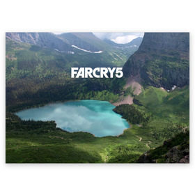 Поздравительная открытка с принтом Far Cry 5 , 100% бумага | плотность бумаги 280 г/м2, матовая, на обратной стороне линовка и место для марки
 | far cry | far cry 5 | фар край