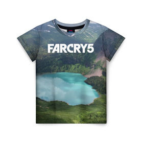 Детская футболка 3D с принтом Far Cry 5 , 100% гипоаллергенный полиэфир | прямой крой, круглый вырез горловины, длина до линии бедер, чуть спущенное плечо, ткань немного тянется | far cry | far cry 5 | фар край