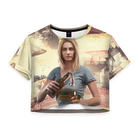 Женская футболка 3D укороченная с принтом Фар Край 5 , 100% полиэстер | круглая горловина, длина футболки до линии талии, рукава с отворотами | far cry | far cry 5 | фар край