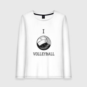 Женский лонгслив хлопок с принтом My volleyball , 100% хлопок |  | ball | beach | game | gamer | i | love | player | volleybal | волейбол | волейболист | игра | игрок | пляжник | спорт | спортсмен