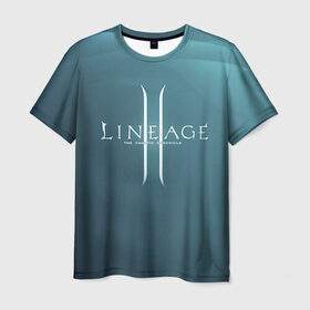 Мужская футболка 3D с принтом LineAge II , 100% полиэфир | прямой крой, круглый вырез горловины, длина до линии бедер | Тематика изображения на принте: l2 | la 2 | lineage | lineage 2 | lineage ii | линейка