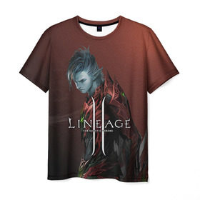 Мужская футболка 3D с принтом LineAge II 5 , 100% полиэфир | прямой крой, круглый вырез горловины, длина до линии бедер | l2 | la 2 | lineage | lineage 2 | lineage ii | линейка