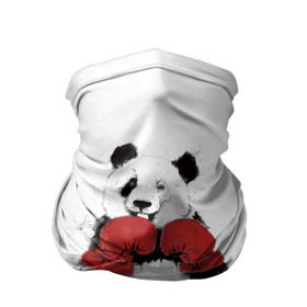 Бандана-труба 3D с принтом Панда боксер , 100% полиэстер, ткань с особыми свойствами — Activecool | плотность 150‒180 г/м2; хорошо тянется, но сохраняет форму | Тематика изображения на принте: бамбук | бамбуковый медведь | бокс | боксерские | брызги | енот | животное | коала | красивый | красная книга | кунгфу | медведь | милый | мишка | очки | панда | перчатки | пот | прикол | прикольный