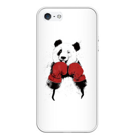 Чехол для iPhone 5/5S матовый с принтом Панда боксер , Силикон | Область печати: задняя сторона чехла, без боковых панелей | Тематика изображения на принте: бамбук | бамбуковый медведь | бокс | боксерские | брызги | енот | животное | коала | красивый | красная книга | кунгфу | медведь | милый | мишка | очки | панда | перчатки | пот | прикол | прикольный