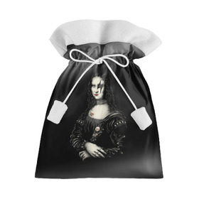 Подарочный 3D мешок с принтом Мона Лиза Kiss , 100% полиэстер | Размер: 29*39 см | Тематика изображения на принте: джин симмонс | картина | пол стэнли | эйс фрейли