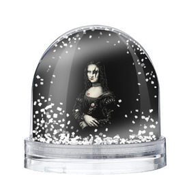 Снежный шар с принтом Мона Лиза Kiss , Пластик | Изображение внутри шара печатается на глянцевой фотобумаге с двух сторон | джин симмонс | картина | пол стэнли | эйс фрейли