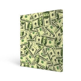 Холст квадратный с принтом Benjamin Franklin , 100% ПВХ |  | 3d | benjamin franklin | америка | богатство | валюта | денежные купюры | деньги | доллар | зеленые | сша | текстуры