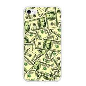 Чехол для iPhone 6Plus/6S Plus матовый с принтом Benjamin Franklin , Силикон |  | 3d | benjamin franklin | америка | богатство | валюта | денежные купюры | деньги | доллар | зеленые | сша | текстуры
