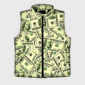 Мужской жилет утепленный 3D с принтом Benjamin Franklin ,  |  | Тематика изображения на принте: 3d | benjamin franklin | америка | богатство | валюта | денежные купюры | деньги | доллар | зеленые | сша | текстуры