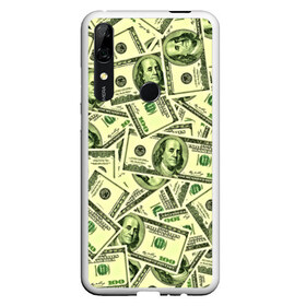 Чехол для Honor P Smart Z с принтом Benjamin Franklin , Силикон | Область печати: задняя сторона чехла, без боковых панелей | Тематика изображения на принте: 3d | benjamin franklin | америка | богатство | валюта | денежные купюры | деньги | доллар | зеленые | сша | текстуры