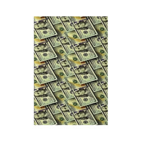 Обложка для паспорта матовая кожа с принтом Деньги , натуральная матовая кожа | размер 19,3 х 13,7 см; прозрачные пластиковые крепления | Тематика изображения на принте: 3d | benjamin franklin | америка | богатство | валюта | денежные купюры | деньги | доллар | зеленые | сша | текстуры