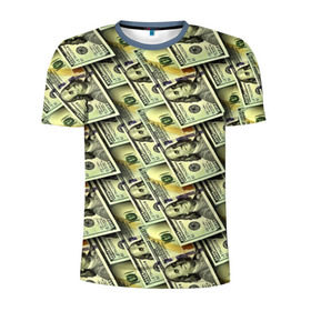 Мужская футболка 3D спортивная с принтом Деньги , 100% полиэстер с улучшенными характеристиками | приталенный силуэт, круглая горловина, широкие плечи, сужается к линии бедра | 3d | benjamin franklin | америка | богатство | валюта | денежные купюры | деньги | доллар | зеленые | сша | текстуры