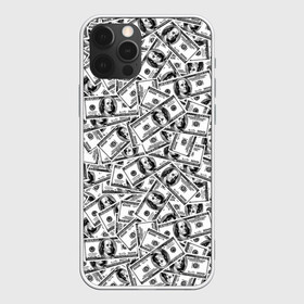 Чехол для iPhone 12 Pro с принтом Benjamin Franklin $ , силикон | область печати: задняя сторона чехла, без боковых панелей | 3d | benjamin franklin | америка | богатство | валюта | денежные купюры | деньги | доллар | зеленые | сша | текстуры