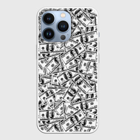 Чехол для iPhone 13 Pro с принтом Benjamin Franklin ,  |  | Тематика изображения на принте: 3d | benjamin franklin | америка | богатство | валюта | денежные купюры | деньги | доллар | зеленые | сша | текстуры