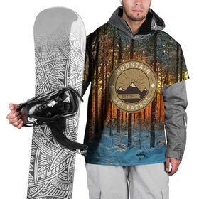 Накидка на куртку 3D с принтом Mountain Ski Patrol , 100% полиэстер |  | 3d | landscape | mountains | nature | горы | заснеженный | зима | отдых | отражения | пейзаж | природа | склоны | снег